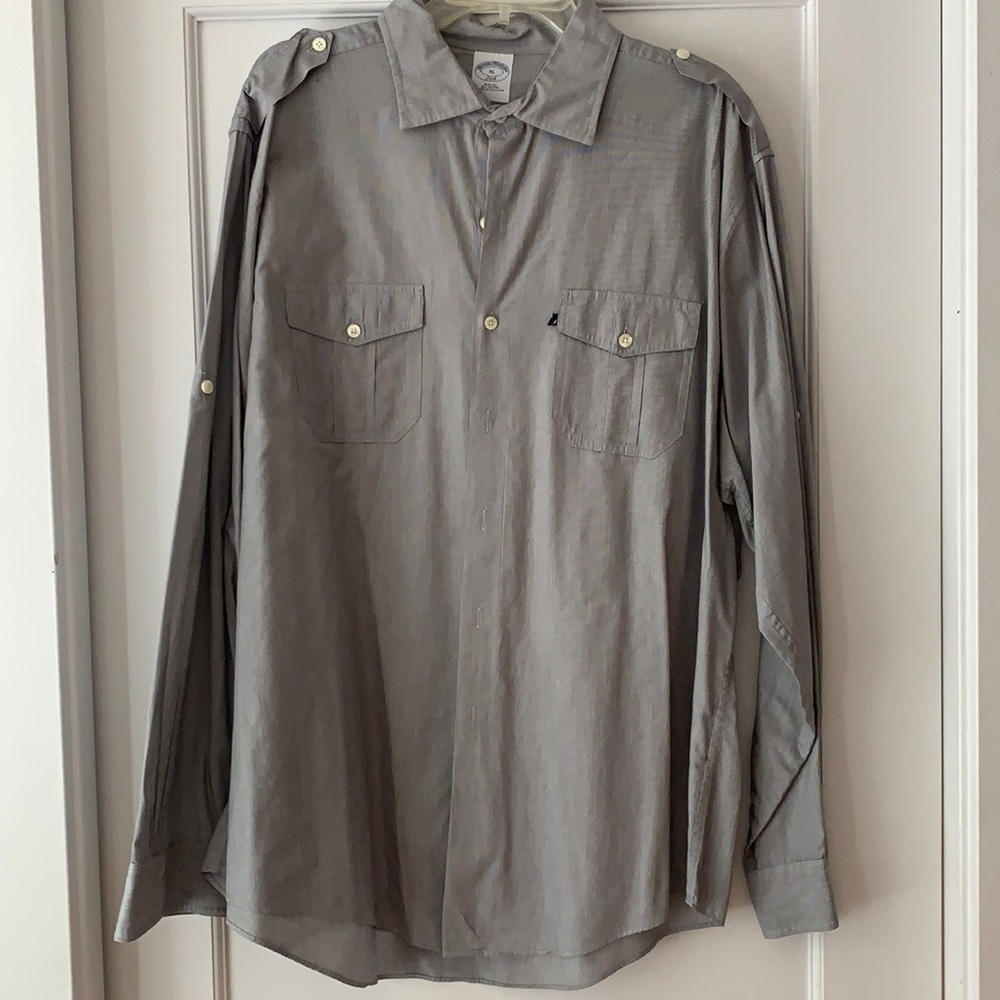 Long sleeve dress casual shirt. Thin fabric 346